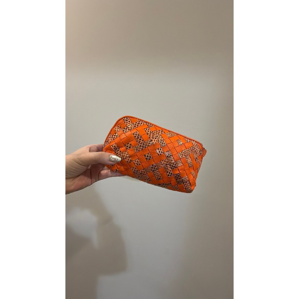 59 - Bottega Veneta Python Nappa Intrecciato Cosmetic Case